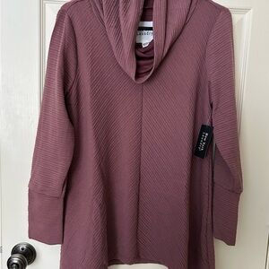 New with tags- New York Laundry Women's Plum Cowl Neck Sweater